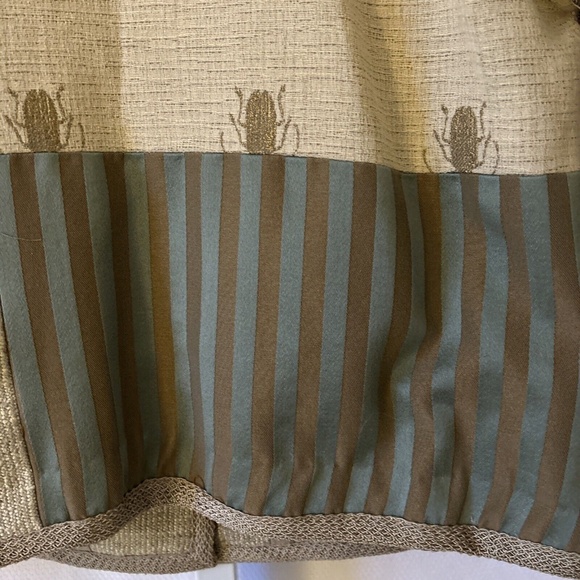 Max & Mabel Size Large Patchwork Boutique Blazer Button Front Silk Blend Top - Picture 11 of 13